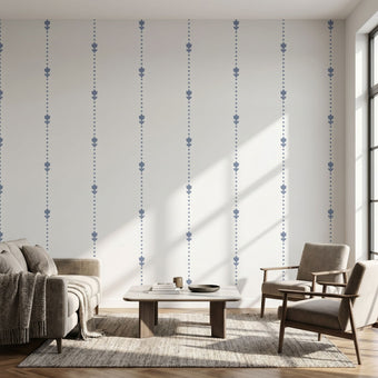 Realistic tulip mural in a contemporary setting, covering the full wall with vibrant floral design and natural lighting.