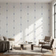 Realistic tulip mural in a contemporary setting, covering the full wall with vibrant floral design and natural lighting.