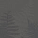 Charcoal grey botanical mural featuring oversized layered fern fronds on a textured grey background.