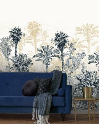 Navy Paradise  -  [Custom printed at R598/m²]
