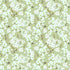 Chinoiserie inspired wallpaper featuring delicate white blossom flowers, flowering branches, and swallows in flight on a soft sage green background.