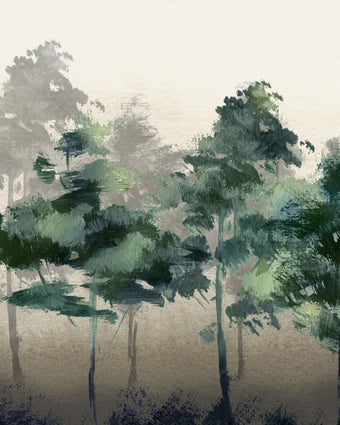 Gouache Forest  -  [Custom printed at R598/m²]