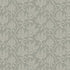 Sage grey botanical wallpaper with a seamless repeat, featuring ivory stylised floral blooms and delicate foliage with hand drawn detailing.