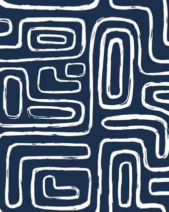Here I Am  - Navy -  [Custom printed at R598/m²]