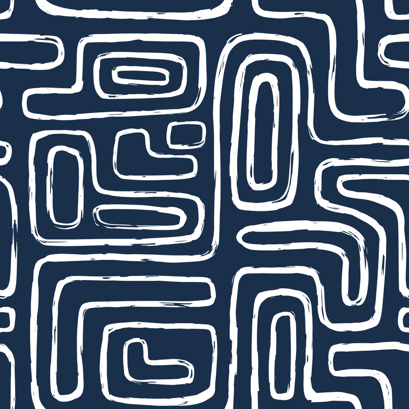 Here I Am  - Navy -  [Custom printed at R560/m²]