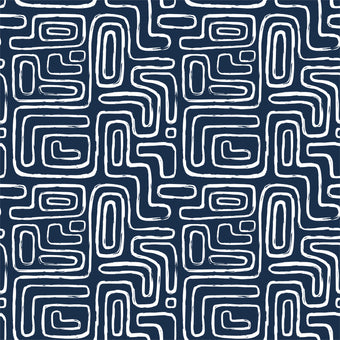 Here I Am  - Navy -  [Custom printed at R560/m²]