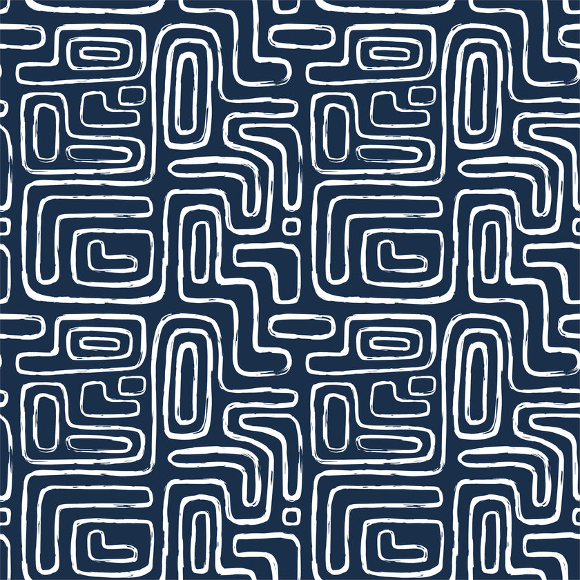 Here I Am  - Navy -  [Custom printed at R560/m²]