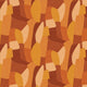 Shades of orange in abstract shapes with a paint brush texture.