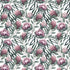 Botanical wallpaper with a seamless repeating pattern of hand painted king proteas, eucalyptus leaves, and soft sage green foliage on a white background.