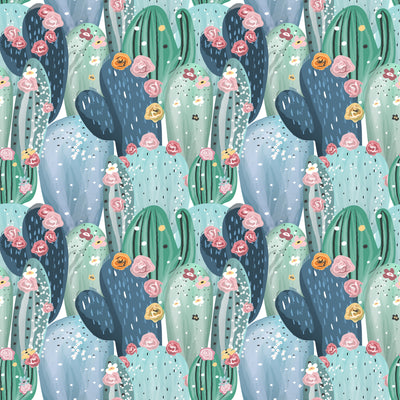 Colourful Cacti  -  [Custom printed at R560/m²]
