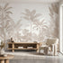 Sanctuary mural styled as a feature wall in a contemporary room with furniture and decor in natural light.