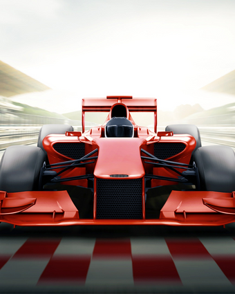 Red Racing Car  -  [Custom printed at R598/m²]