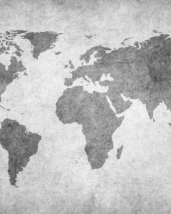 World Map on Concrete  -  [Custom printed at R598/m²]