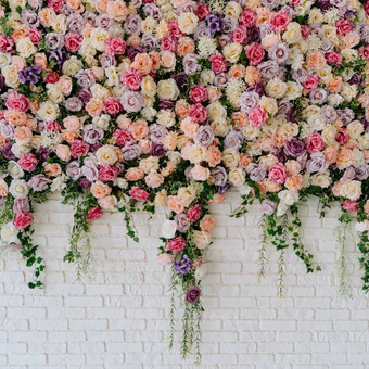 Tumbling Rose Wall  -  [Custom printed at R560/m²]