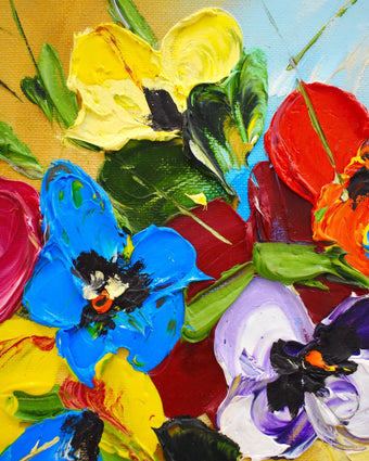 Painted Pansy  -  [Custom printed at R598/m²]