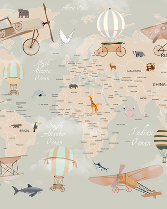 The World In My Pocket  -  [Custom printed at R598/m²]