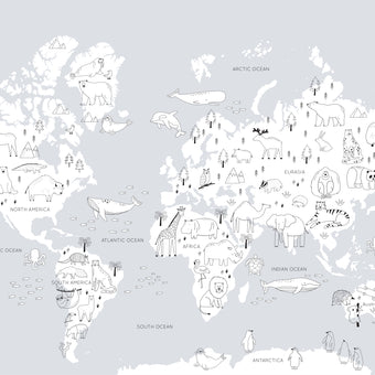 The World's a Zoo  -  [Custom printed at R560/m²]