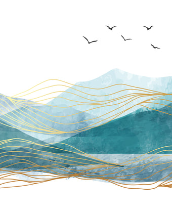 Flowing Peaks  -  [Custom printed at R598/m²]