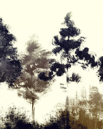 Blotted Gouache Trees  -  [Custom printed at R598/m²]
