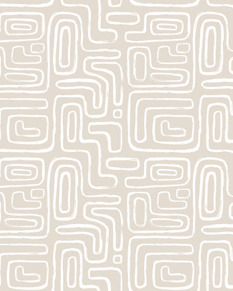 Here I Am  - Beige -  [Custom printed at R598/m²]