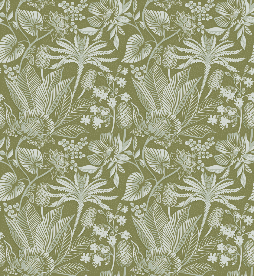 Unleashed  - Fern Green -  [Custom printed at R560/m²]