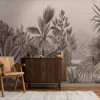Chinoiserie Jungle Scene  - Vintage Colour -  [Custom printed at R560/m²]