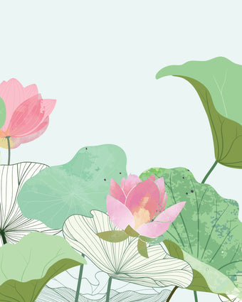 Luscious Lotus  -  [Custom printed at R598/m²]