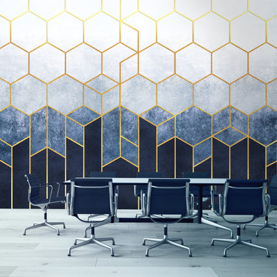 Watercolour Honeycomb  -  [Custom printed at R560/m²]