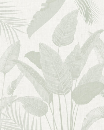 Lush Linen Leaves -  [Custom printed at R598/m²]