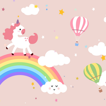 Dancing Unicorn  -  [Custom printed at R598/m²]