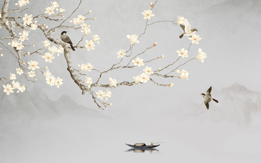 Blossoms by the Water -  [Custom printed at R598/m²]