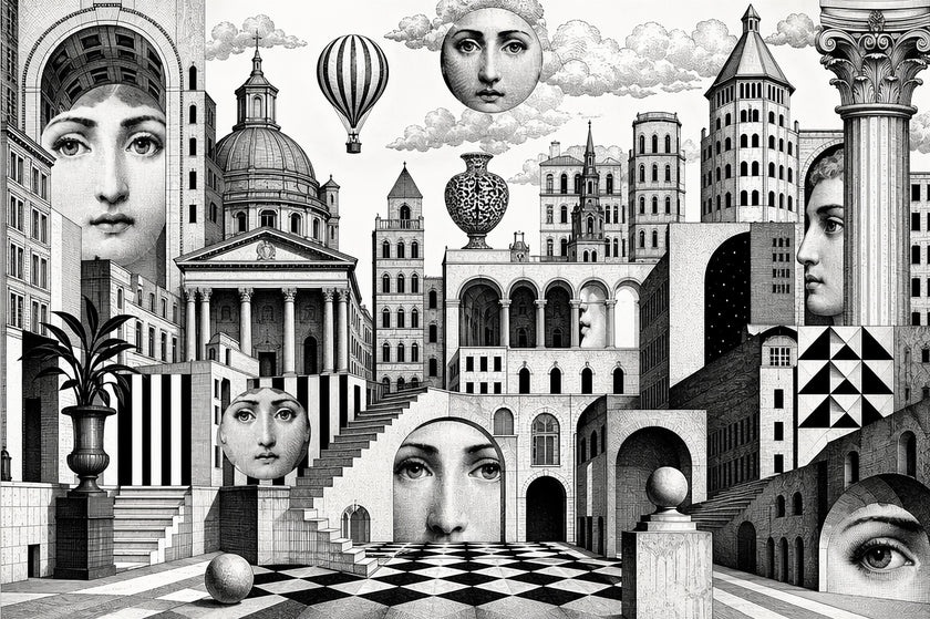Escher's Girls  -  [Custom printed at R598/m²]