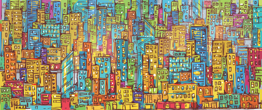 Out on the Town  -  [Custom printed at R560/m²]
