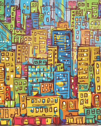 Out on the Town  -  [Custom printed at R598/m²]