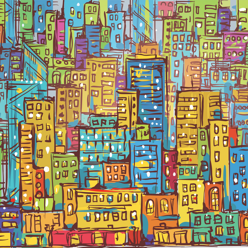 Out on the Town  -  [Custom printed at R560/m²]