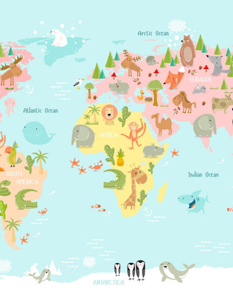 Animals of the World  -  [Custom printed at R598/m²]