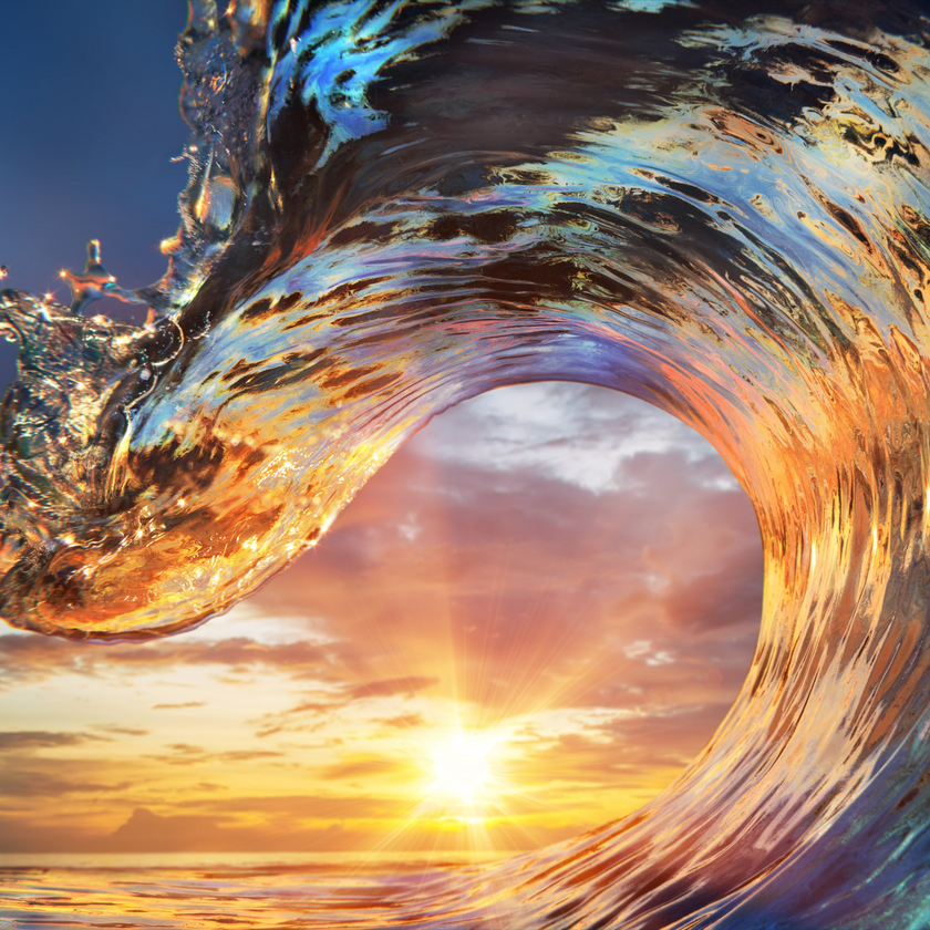 Sunset Wave  -  [Custom printed at R560/m²]