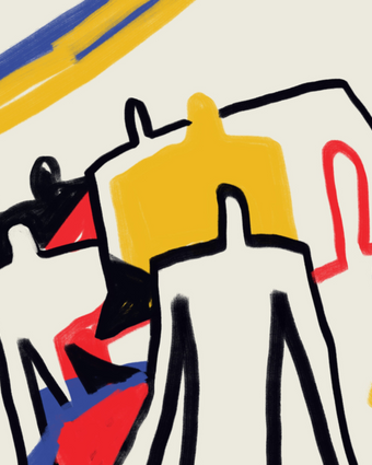 Neoplasticism and Cubism art style  -  [Custom printed at R598/m²]