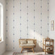 High-resolution tulip pattern mural filling a large wall in a stylish interior, emphasizing vibrant colors and seamless design.