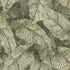 Vintage botanical wallpaper featuring overlapping fern leaves in soft sage and olive green tones, creating a richly textured nature-inspired pattern.