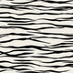 Horizontal zebra stripe wallpaper with a seamless repeat, featuring flowing black stripes on a white background in a bold animal inspired pattern.