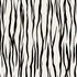 Vertical zebra stripe wallpaper with a seamless repeat, featuring flowing black stripes on a white background in a bold animal inspired pattern.