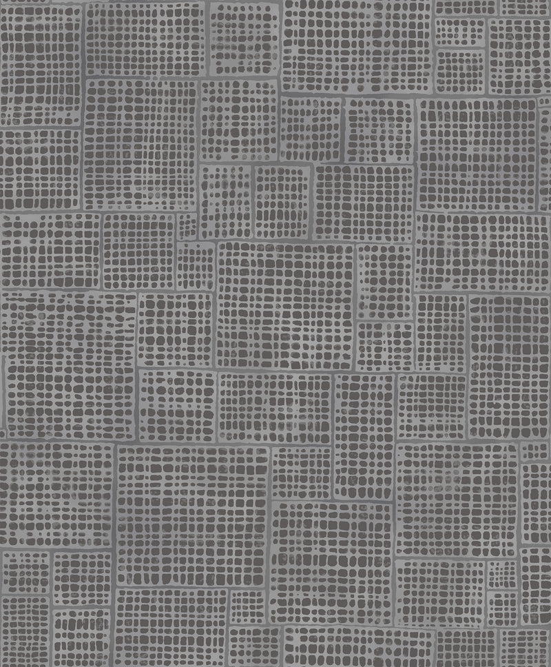 Dalia Luxurious Pattern Texture Graphite & Silver 102102