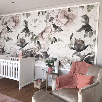 Roses in Watercolour  -  [Custom printed at R560/m²]