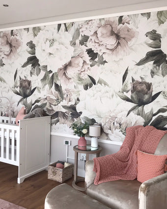 Roses in Watercolour  -  [Custom printed at R598/m²]