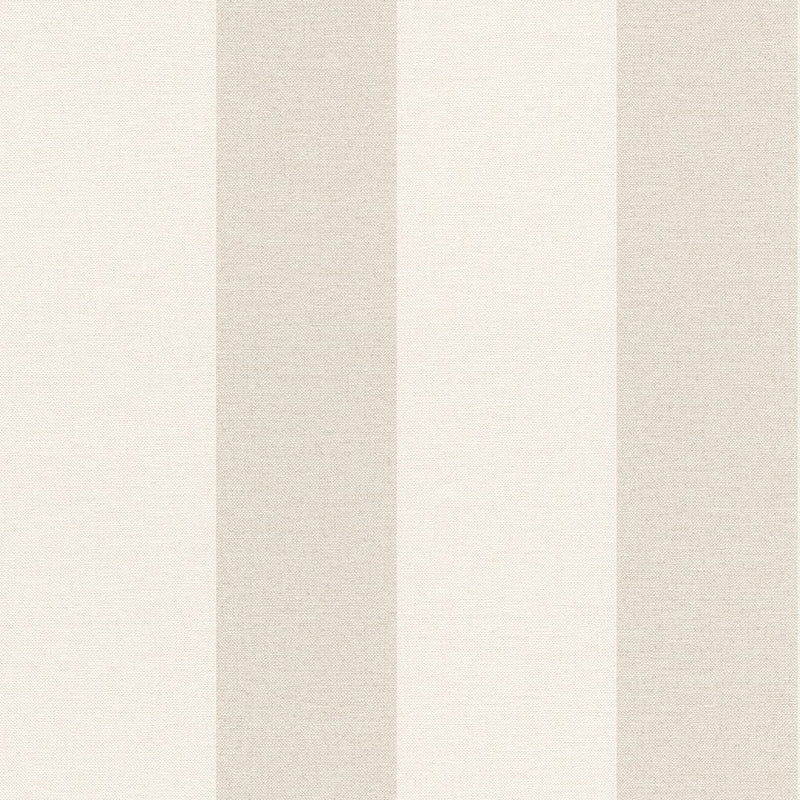 Sakura Stripe Cotton White & Sand 295732