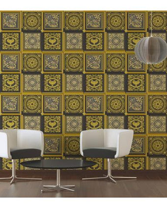 VERSACE V BAROQUE MOSAIC WALLPAPER 38704-3
