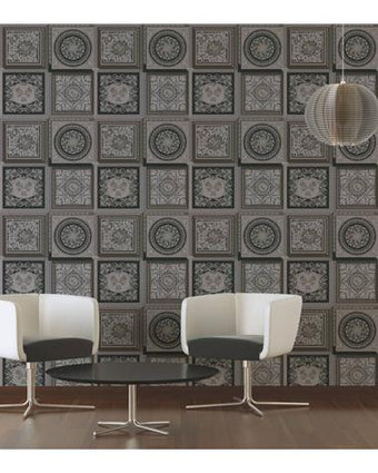 VERSACE V BAROQUE MOSAIC WALLPAPER 38704-4