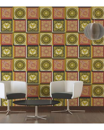 VERSACE V BAROQUE MOSAIC WALLPAPER 38704-6