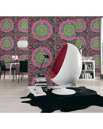 VERSACE V VIRTUS MEDALLION WALLPAPER 38705-1